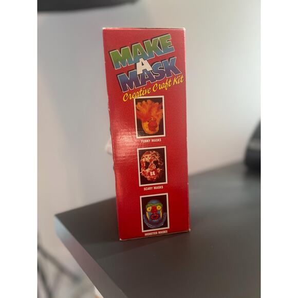 Vintage 1988 Educational Insights Make A Mask Creative Kraft Kit - Picture 2 of 7